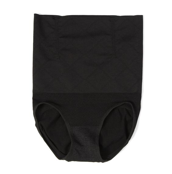 Black/Nude Tummy Control Light Shaping High Waist Thongs 2 Pack